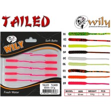 Wily Lrf Silikonu Wily Tailed 5.5 cm 0.4 gr 10’lu Pk Renk:08