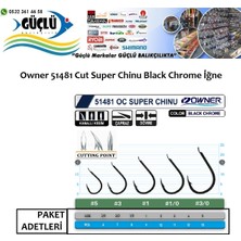 Owner 51481 Cut Super Chinu Black Chrome Iğne No:4