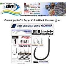 Owner 51481 Cut Super Chinu Black Chrome Iğne No:2/0