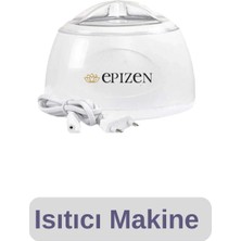 Epizen 2'li 250GR Boncuk Ağda Isıtıcı Makine Karınca Yumurtası Yağı, Spatula, Temizleme Mendili Seti