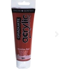 Daler Rowney Graduate Akrilik Boya 120ML 583 Venetian Red