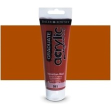 Daler Rowney Graduate Akrilik Boya 120ML 583 Venetian Red