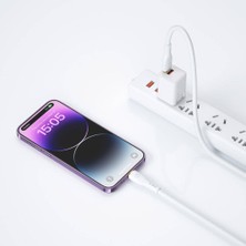 Wiwu iPhone Şarj Data Transfer Pd Kablo Wiwu WI-C018 Vigor Serisi Type-C To Lightning Pd 30W 1.2m Beyaz