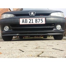 Koto Peugeot 106 Uyumlu Çupra Ön Tampon Lipi Cupra Lip 3 Parça Parlak Siyah