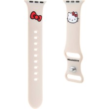 Hello Kitty Watch 38MM Uyumlu Kordon Hello Kitty Orjinal Lisanslı Logolu Fiyonk & Kitty Head Yumuşak Strap Kayış