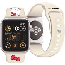 Hello Kitty Watch 41MM Uyumlu Kordon Hello Kitty Orjinal Lisanslı Logolu Fiyonk & Kitty Head Yumuşak Strap Kayış