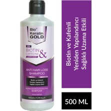 Bio Keratin Gold Biotin & Kafein Hızlı Uzama Etkili Şampuan 500 ml