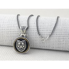 Takıhan Bozkurt Tasarımlı Ortası Dönen 925 Ayar Gümüş Kolye