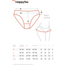 Happyfox Pamuklu Kadın Fitilli Slip Külot 5 Li Set Paket Normal Bel