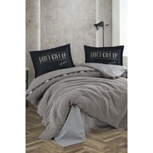Clasy Life Is Gri Tek Kişilik Wellsoft Nevresim Takımı
