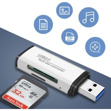 Polham USB To Sd-Micro Sd Hafıza Kart Okuyucu Adaptör, USB 3.0 Card Reader