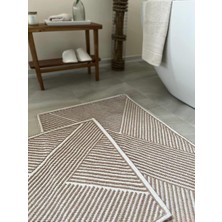 Bluenity Moana Doğal Pamuklu 2'li Banyo Paspas Seti 60X100+50X60 cm - Bej