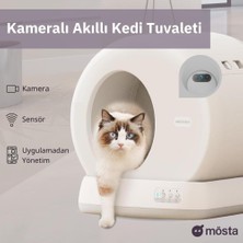 UBTECH Ucat C10 Pro+ Kameralı Akıllı Otomatik Kedi Tuvaleti - Güvenli Ve Hijyenik Çözüm