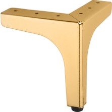 Koldoor Minerva Metal Altın Mobilya Ayağı Ayarlı Koltuk Chester Baza Ayağı 17,5 cm 2 Adet