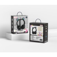 Anthony Unicorn Bluetooth Kulaklık Kafa Monte Sevimli Kedi Kulaklar (Yurt Dışından)