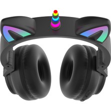 Anthony Unicorn Bluetooth Kulaklık Kafa Monte Sevimli Kedi Kulaklar (Yurt Dışından)