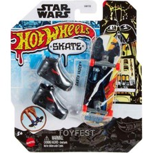 Hot Wheels Skate Parmak Kaykay ve Ayakkabıları Darth Vader HMY18 HNL78,STAR Wars Darth Vader Parmak Kaykay