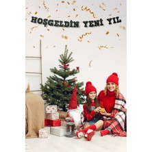 Artikel Siyah Hoş Geldin Yeni Yıl Yazılı Banner, Özel Gün, Davet Organizasyonu ,yeni Yıl, Yılbaşı Sofrası, Simli Eva Banner