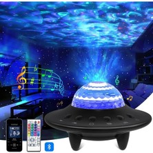 Etabel Ticaret Etabel Starry Galaxy Projektör Hoparlör Bluetooth Ufo Gece Lambası Sgphgl