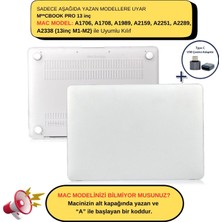 McStorey Macbook Pro Kılıf 13inç M1-M2 A1706-08 A1989 A2159 A2251 A2289 A2338 ile Uyumlu Mat