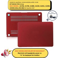 McStorey Macbook Pro Kılıf 13inç M1-M2 A1706-08 A1989 A2159 A2251 A2289 A2338 ile Uyumlu Mat