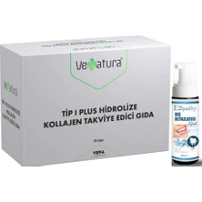 Venatura Tip 1 Hidrolize Balık Kollajeni Takviye Edici Gıda 30 Saşe  - Diş Beyazlatıcı Köpük Hediye