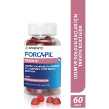 Arkopharma Forcapil® Growth Gummies – Saç Uzamasını Destekleyen Takviye Edici Gıda - 60 Çiğnenebilir Form