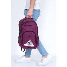 Asm Store Asm Spor Çok Kulanışlı Sırt Çantası 30L Bordo-Beyaz