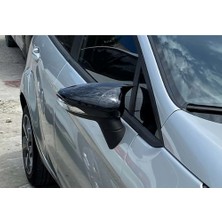 Ford Fiesta 2009-2017 Yarasa Ayna Kapağı Plastik Parlak Siyah