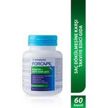 Arkopharma Forcapil® Keratin + Anti Hair Loss – Saç Dökülmesine Karşı Takviye Edici Gıda - 60 Kapsül