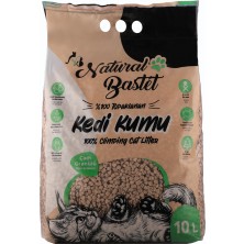 Enpatiks Natural Bastet %100 Doğal Topaklanan Çam Pelet Kedi Kumu 10 Litre