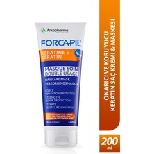 Arkopharma Forcapil® Keratin + Mask – Onarıcı ve Koruyucu Saç Kremi ve Saç Maskesi - 200 ml