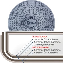 Lacena Lacivert 24CM Basık Tencere