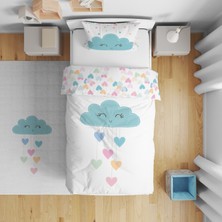 instababyrooms Çocuk Odası Çift Taraflı Dijital Baskılı Çarşafsız Nevresim Takımı Model 01384