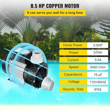Yıldız Su HSPA-370 0.5 Hp MONOFAZE(220V) Yüzme , Spa ve Süs Havuz Pompası
