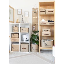 Art Bee Jüt Dolap Içi Organizer Takı, Makyaj, Banyo, Ofis Düzenleyici Saklama Kutusu Organizer 30X23X13 cm