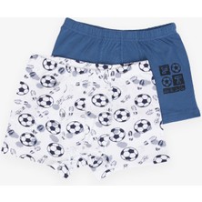 Katamino Erkek Çocuk 2 Li Boxer Futbol Temalı 1-12 Yaş, Karışık Renk