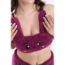 Velproza Peluş Şortlu Pijama Takımı