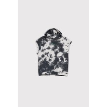 Babokah  Kapüşonlu Loose Fit Kolsuz Sweatshirt