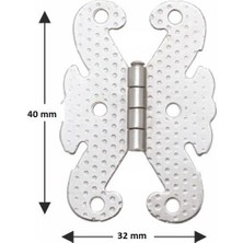 Gürçay Hırdavat Kelebek Menteşe Metal 32*40MM Bakır (2 Adet)