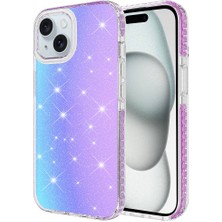 ZORE Apple iPhone 15 Plus Kılıf Parlak Renk Geçişli Kılıf