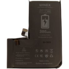 Winex Iphone 13 Pro Uyumlu Güçlendirilmiş Premium Batarya