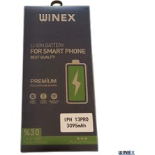 Winex Iphone 13 Pro Uyumlu Güçlendirilmiş Premium Batarya