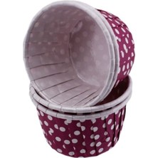 Depposite Vıp Cupcake Kalıbı Minik Boy 38*30 mm - 100'LÜ Puantiyeli Mor