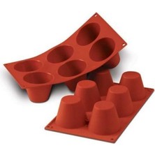 Gurmender Big Muffin Silikon Kek Kalıbı 75 * H 60 mm