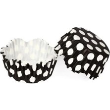 Gurmender Depposıte Pet Kapsül 65X38 mm - Siyah Beyaz Puantiye 100'LÜ