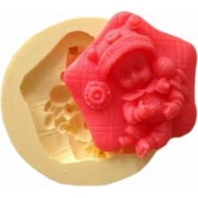 Gurmender Yıldız Bereli Bebek Silikon Kalıp 6x6 cm