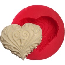 Depposite Silikon Desenli Kalp Kalıbı