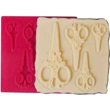 Depposite Silikon Kalıp - Makaslar 7,5x7,5 cm