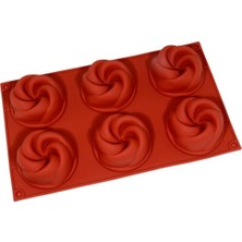 Gurmender Silikon Kalıp 6 Lı Spiral 8 cm